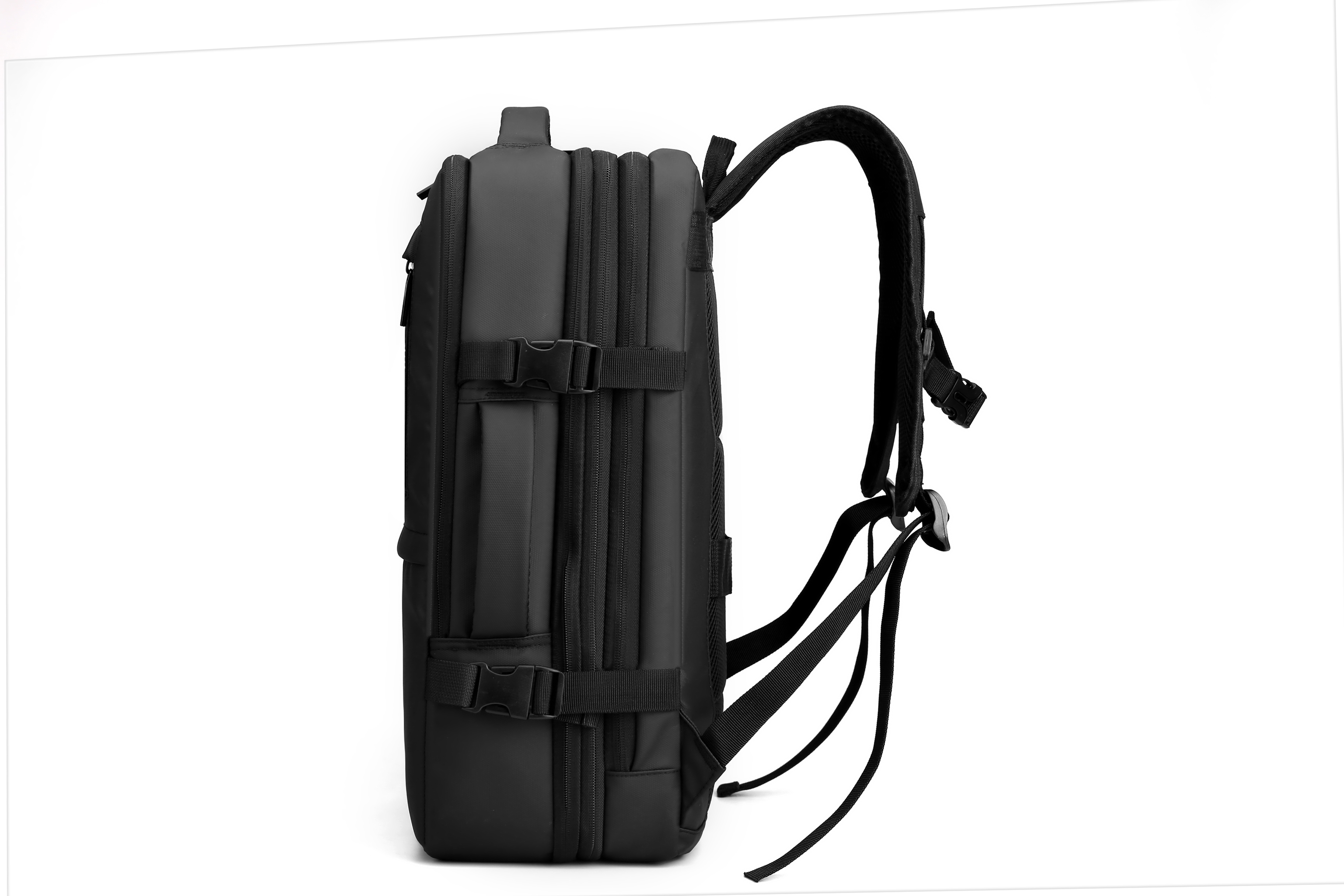 2022 15.6 Inch Outdoor Business Travel USB Charger Luggage Nylon Extendible Laptop Backpack with Logo